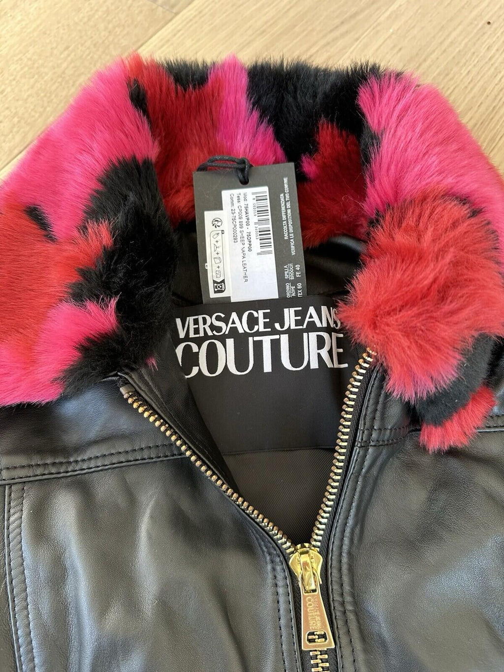 Versace Jeans Couture leather jacket Women’s Size 40