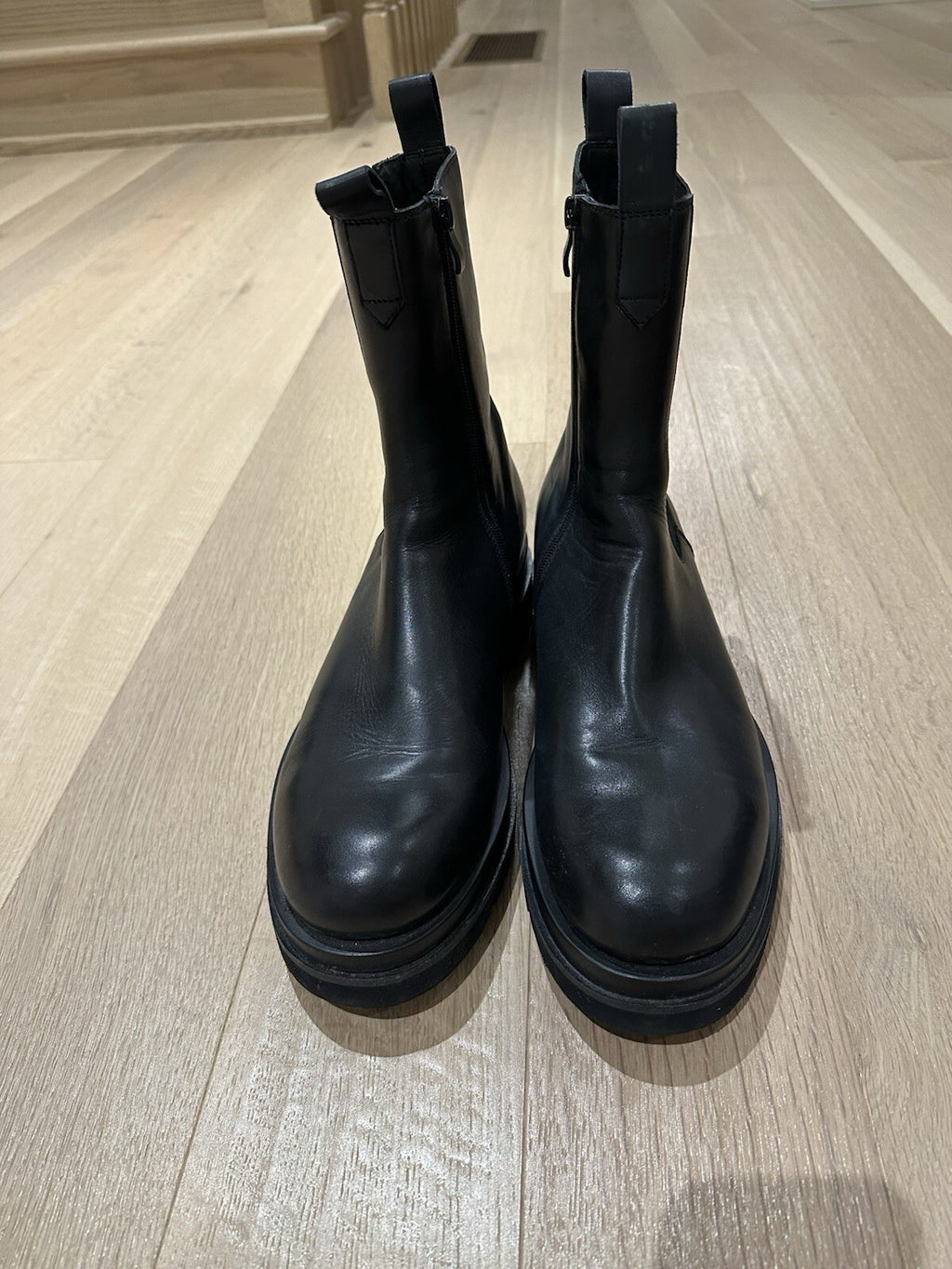Intensi Men’s Black Leather boot Size 13