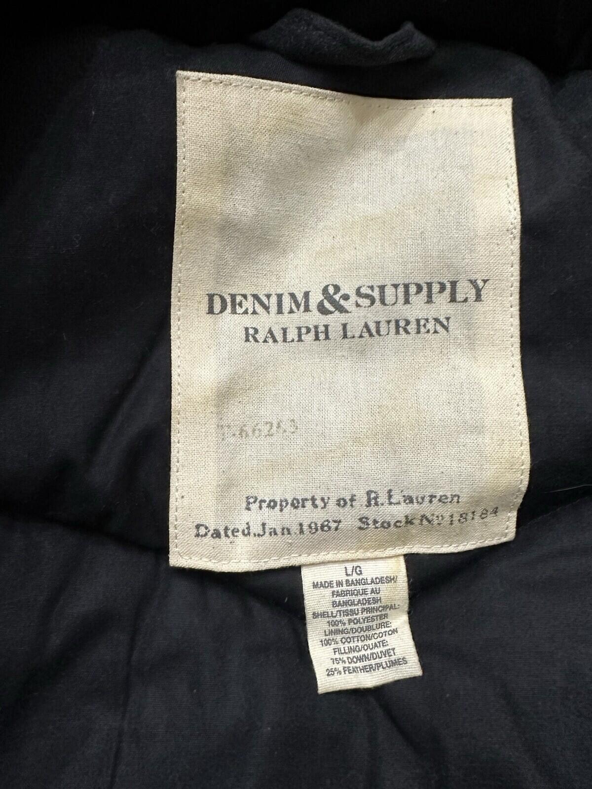 Denim Supply Ralph Lauren vest Men’s Large Black