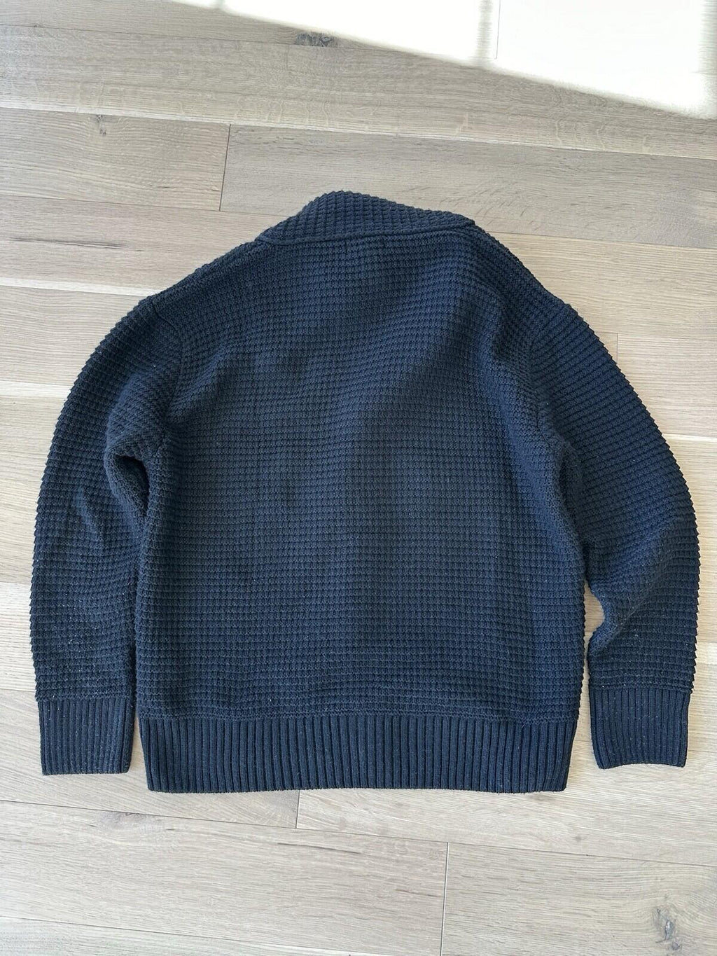 Zara Men’s Cable Knit Cardigan Mens Size XXL Black