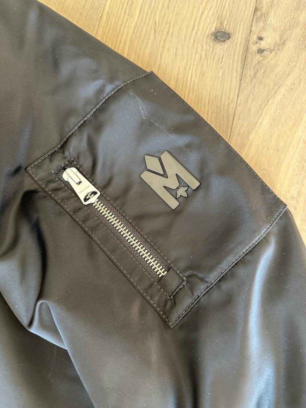 Mackage Ragner-Z Bomber Jacket Black Men’s Size 44