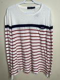 Men’s Polo Ralph Lauren long sleeve shirt size Large White/ Blue/ Red
