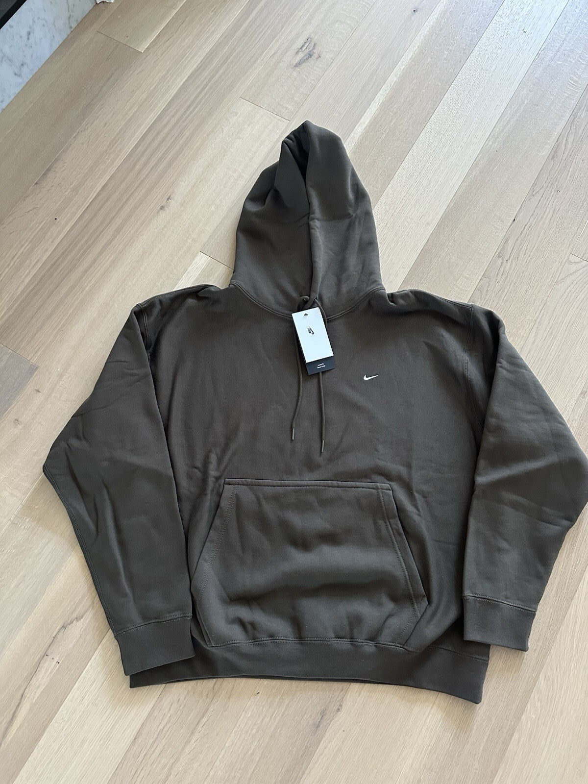 Nike Solo Swoosh Loose Fit Sweatsuit (Pants XL, Hoodie XL, Crewneck XL) Taupe
