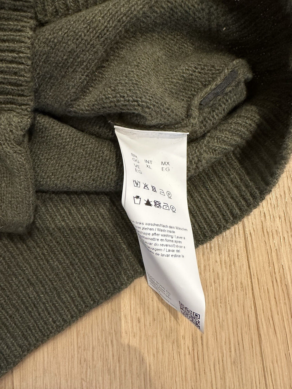 Hugo Boss Green Knit Men’s XL Virgin Wool Blend
