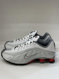 Nike Shox Metallic Silver/Comit Red mens shoes size 13