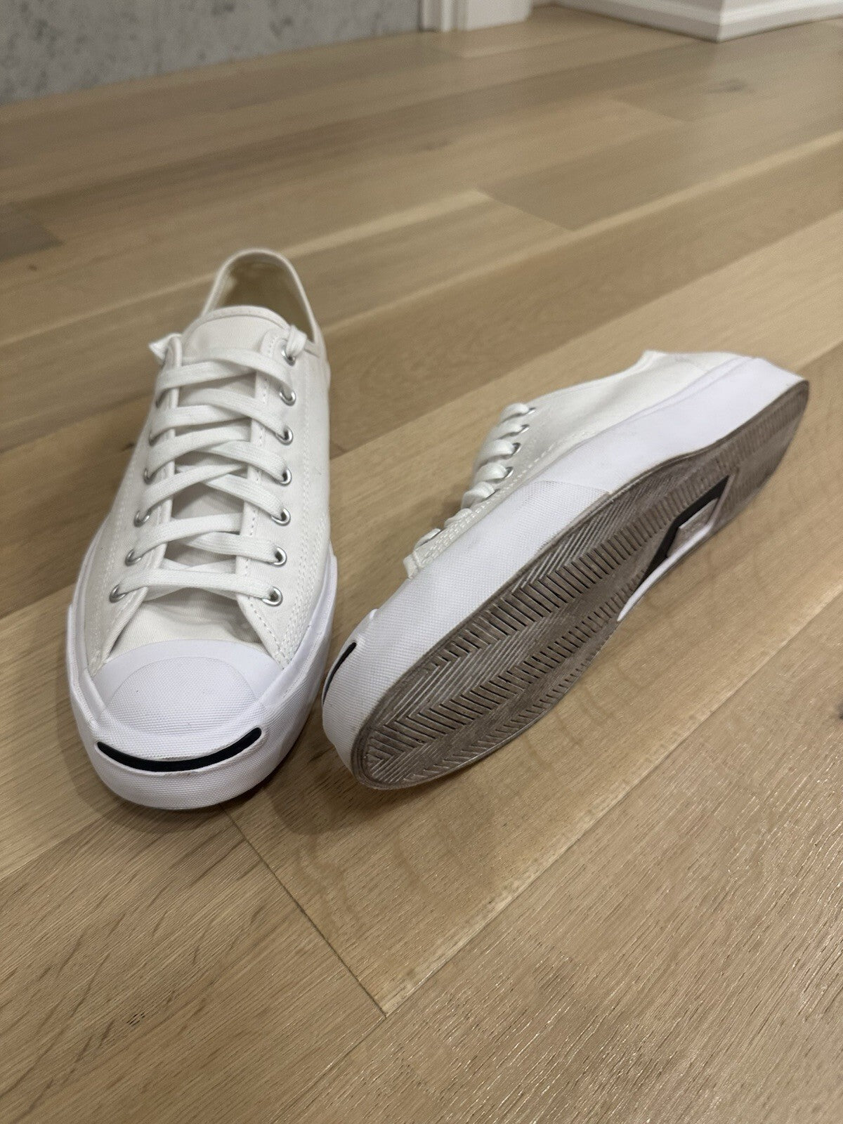 Converse Jack Purcell White Canvas Men’s Size 13