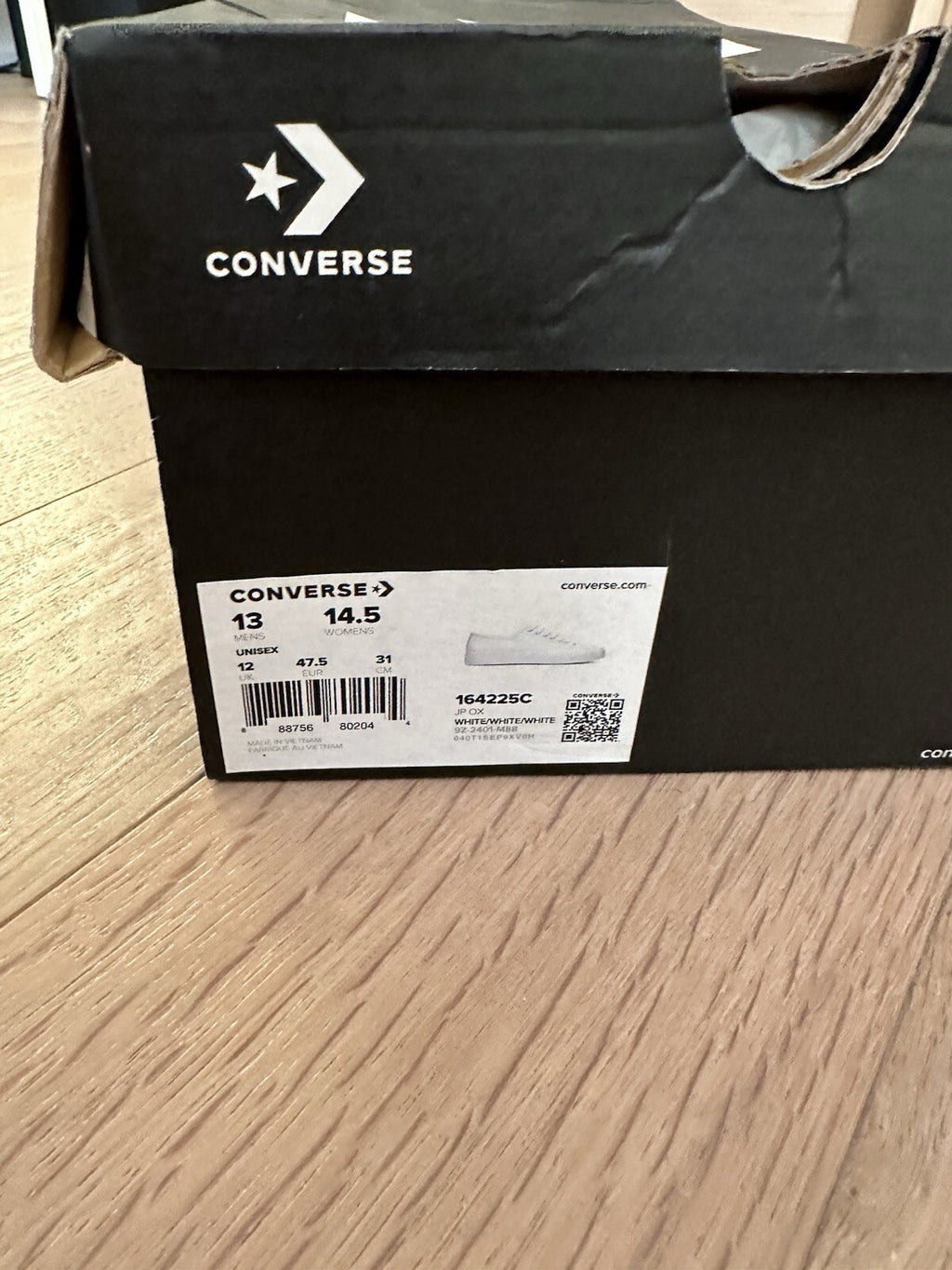 CONVERSE Jack Purcells Men’s Size 13 White Leather