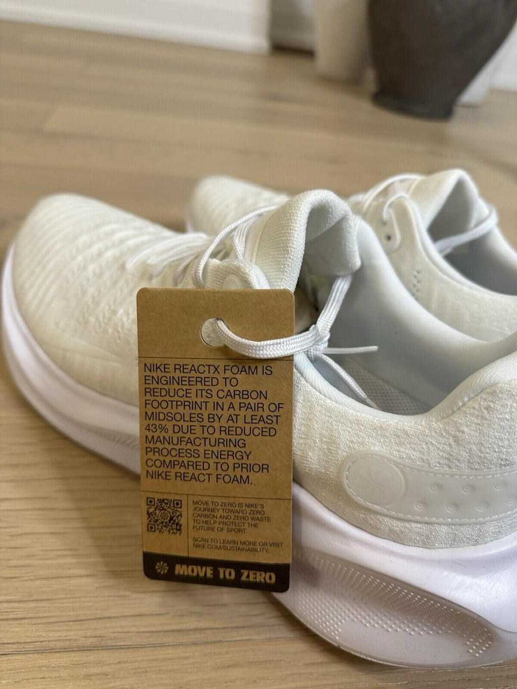 NIKE REACT INFINITY RUN 4 White/White Men’s Size 14 BNIB