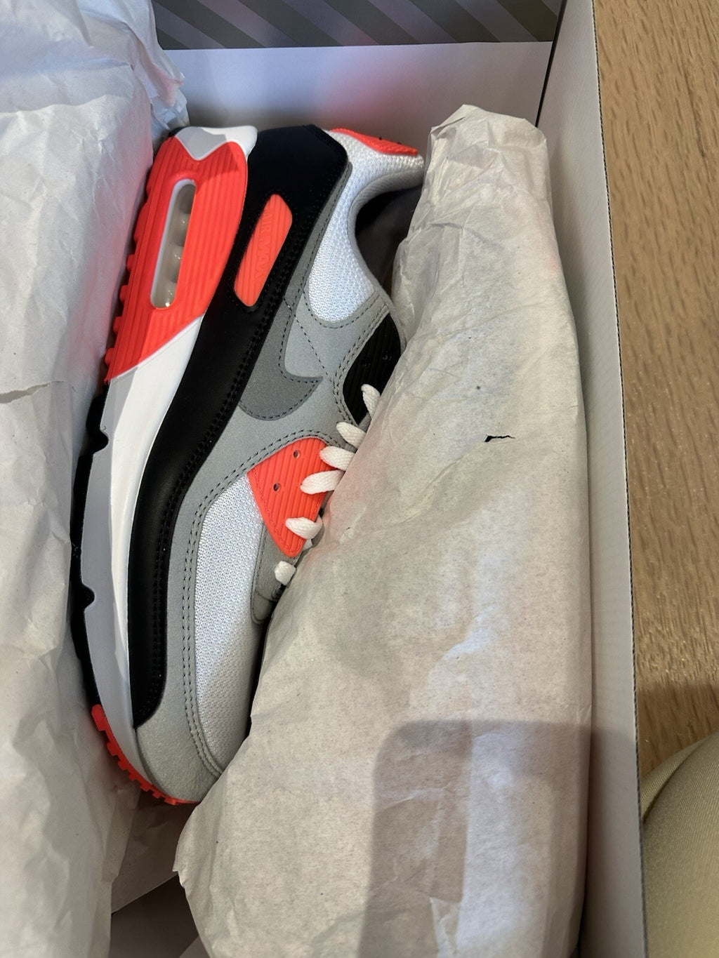 Nike Air Max III “90 Infrared” Men’s Size 13 White/Black-Cool Grey