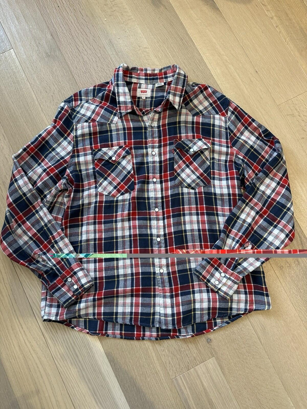 Levi’s Men’s Plaid Button Up Shirt Men’s XXL