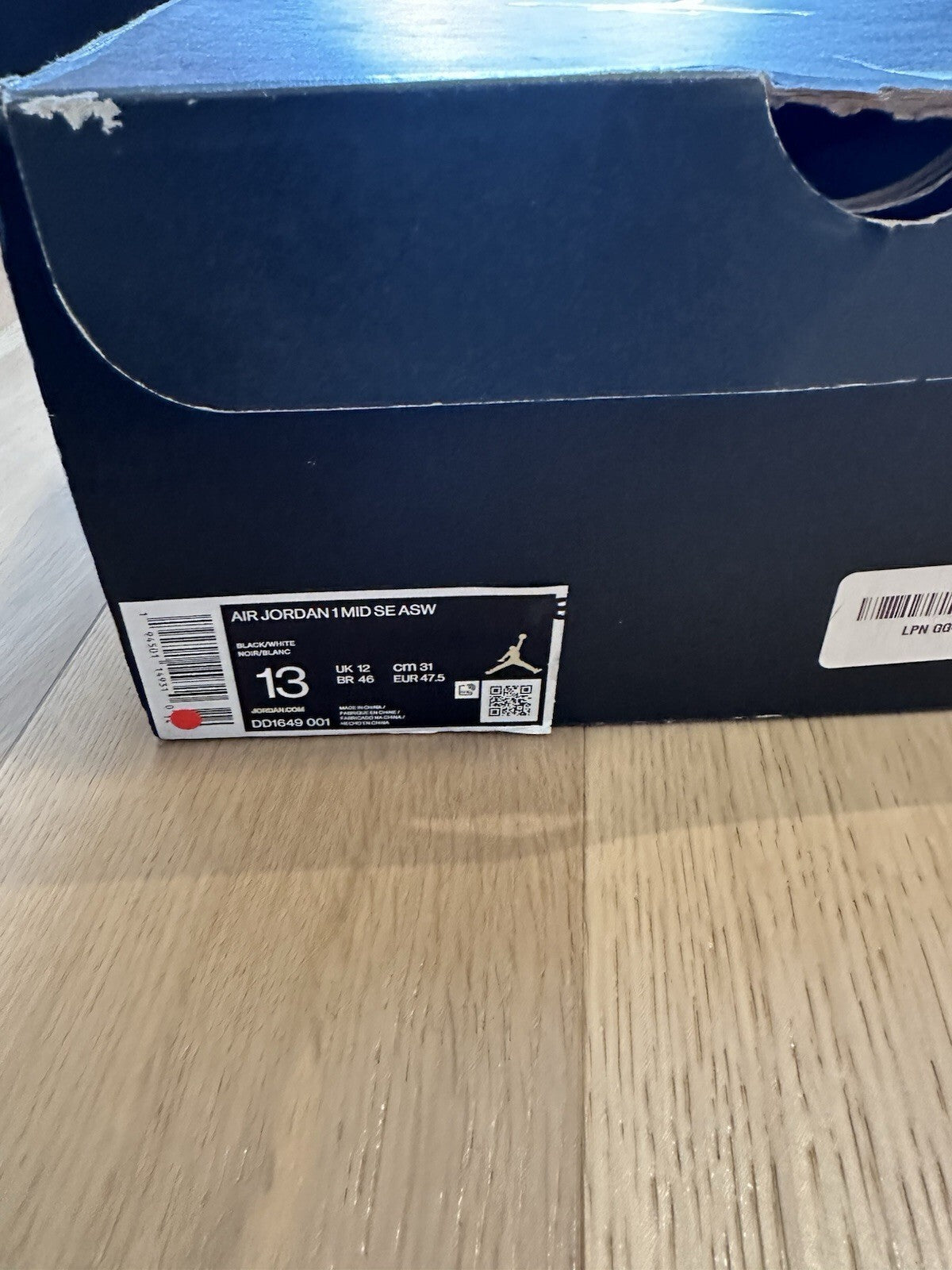 AIR JORDAN 1 MID SE ASW Black/White Men’s 13