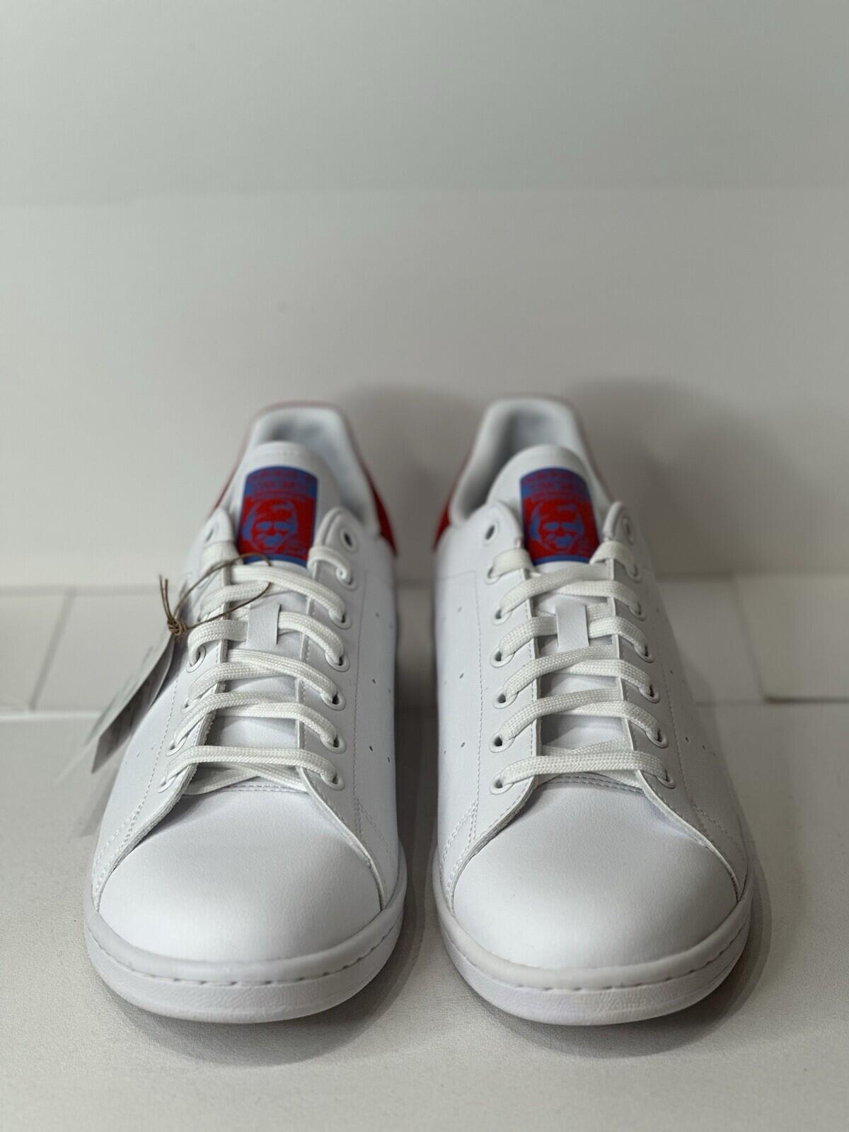 Adidas Stan Smith’s Cloud White/Vivid Red/Real Blue Men’s Shoes Size 13