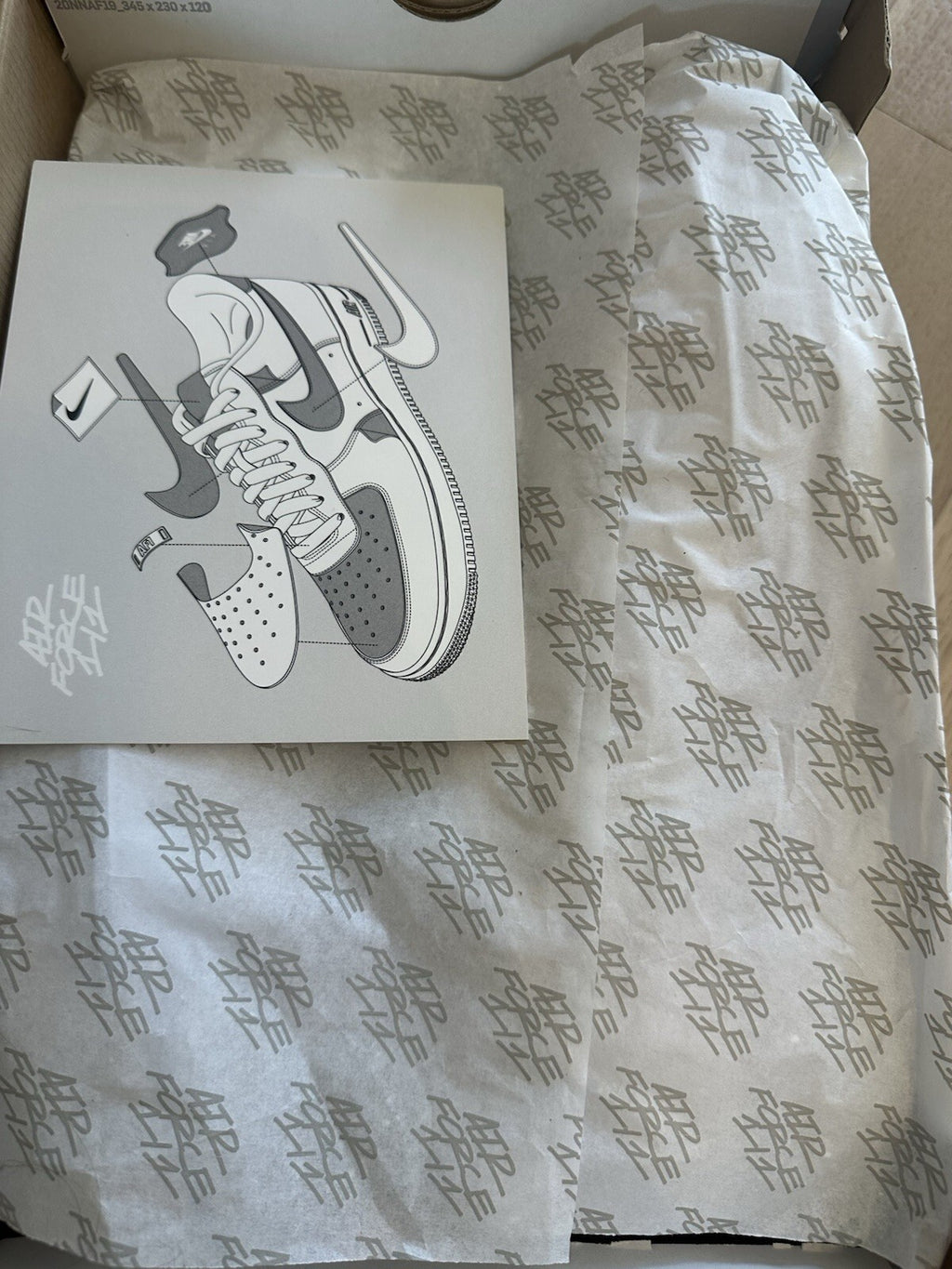 Nike AF1/1 ‘ White-Black’ (Air Force 1) mens size 13 White/White-White-White
