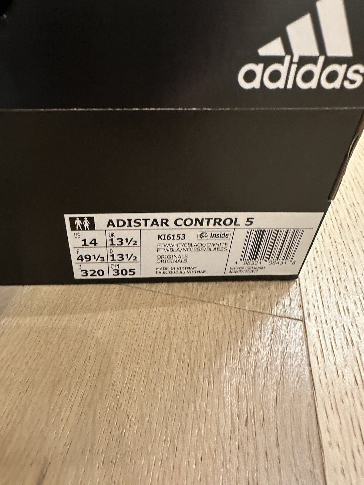 Adidas ADISTAR CONTROL 5 WWHT/CBLACK/CWHIT Men’s 14