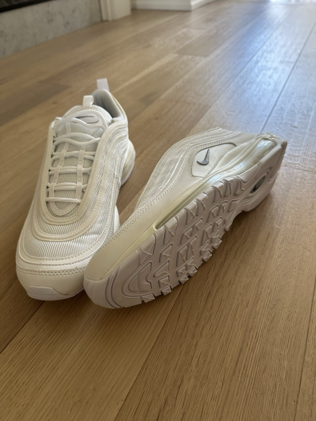 NIKE AIR MAX 97 WHITE/WOLF GREY-BLACK Men’s 13 BNIB