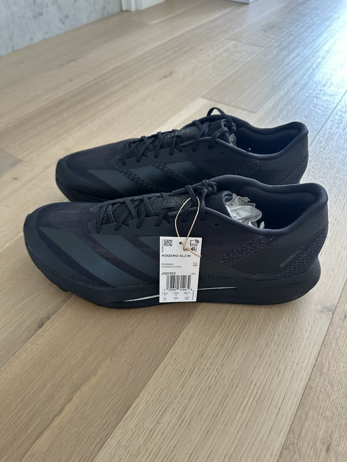 Adidas ADIZERO SL2 M Men’s Size 14 CBLACK/CBLACK/CBLACK