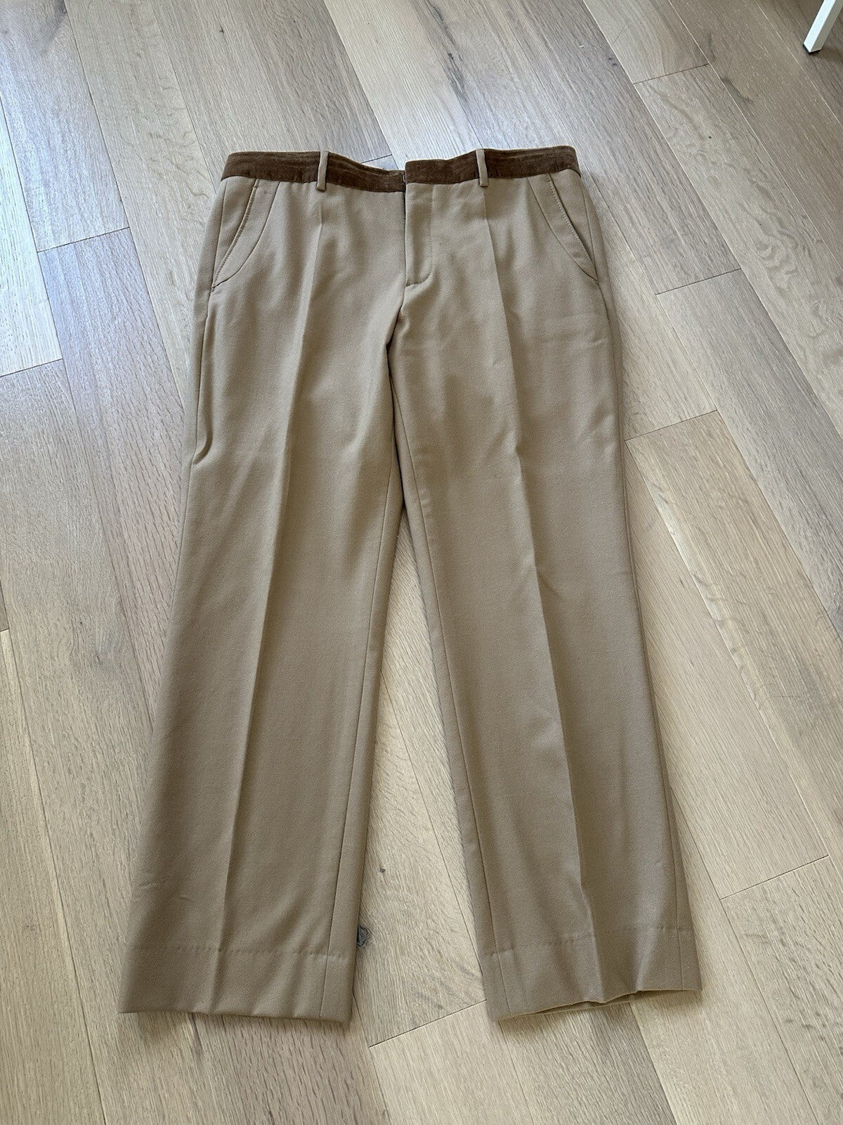 Burberry Wool & Cashmere Camel Men’s Jacket (XXL) /Pant (56)