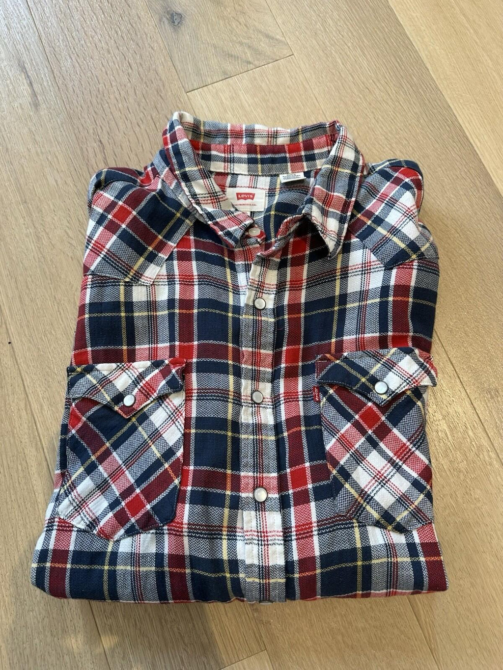 Levi’s Men’s Plaid Button Up Shirt Men’s XXL