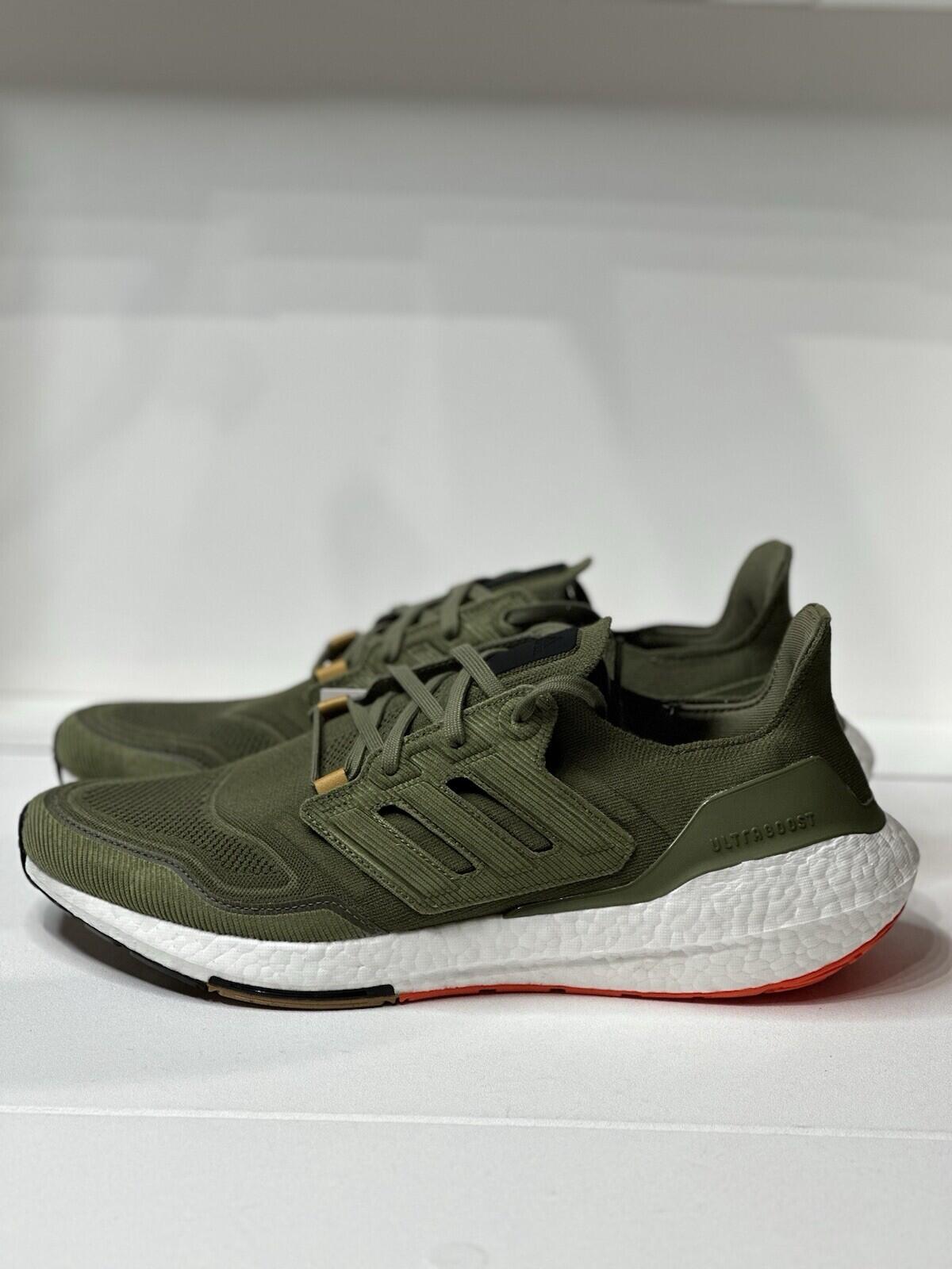 Adidas ultraboost 22 Focus Olive/ Semi Impact Orange Men’s Shoes Size 13
