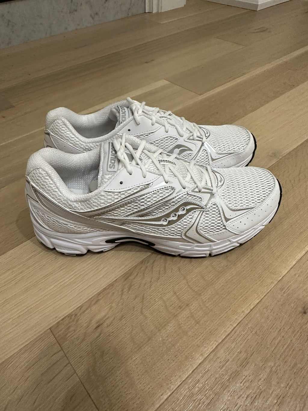 Saucony Men’s Ride Millennium White/ Silver  Men’s 14