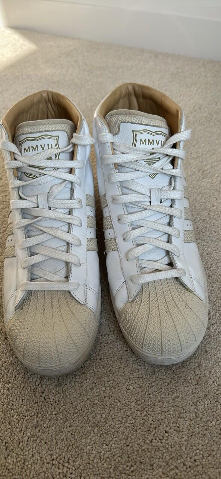 Adidas pro model mmvii white snakeskin men’s size 13 *VERY RARE
