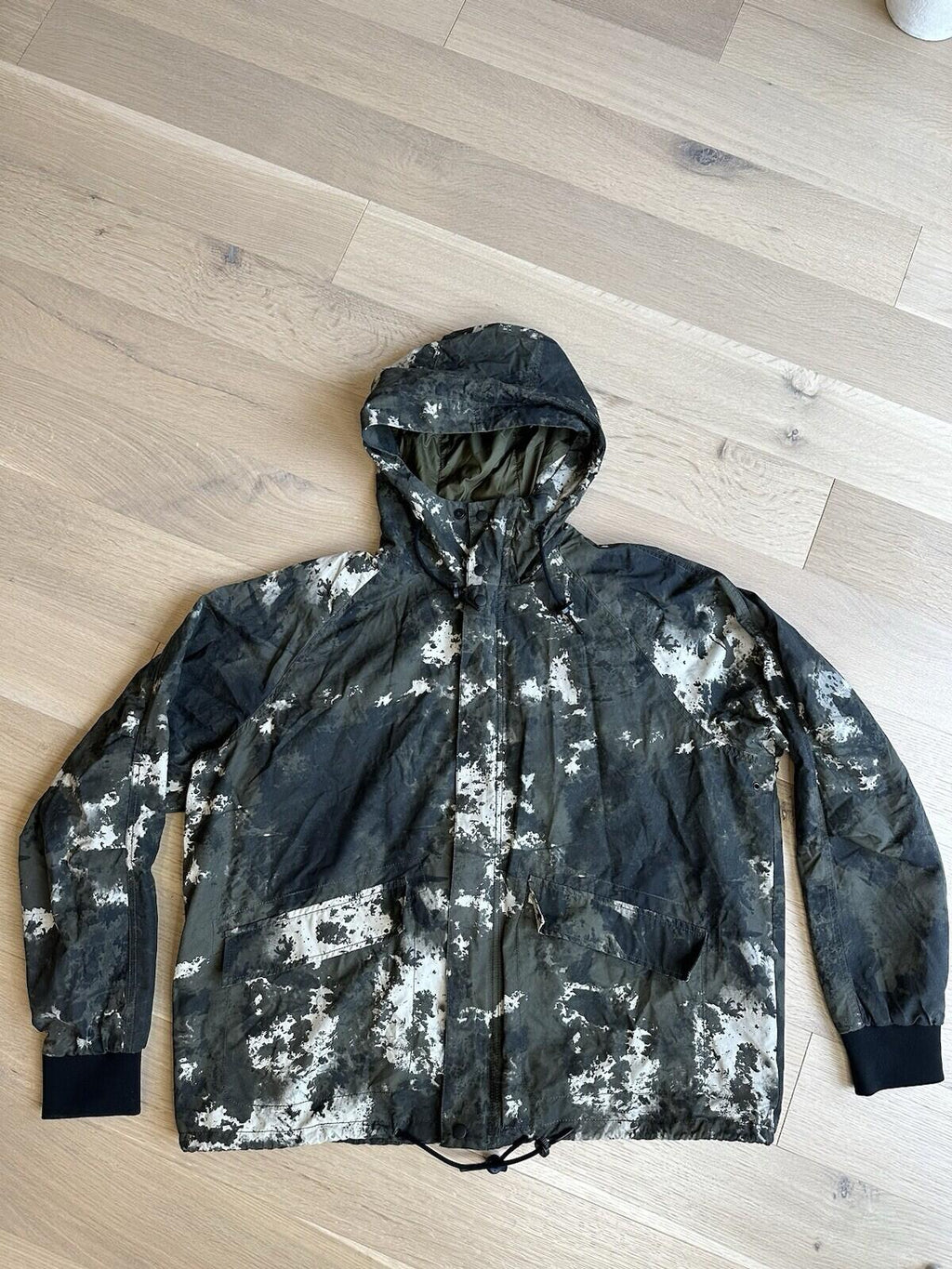 Zara Spring Light Jacket Green/cream/ Black Men’s Size XL