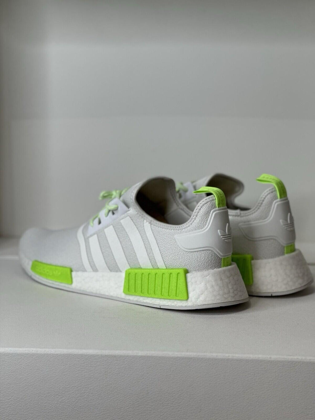 Adidas NMD R1 ‘White Solar Green’ mens shoes size 13