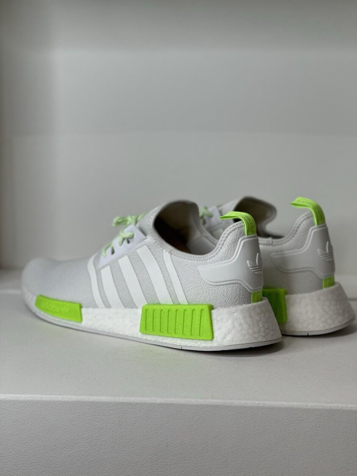 Adidas NMD R1 ‘White Solar Green’ mens shoes size 13