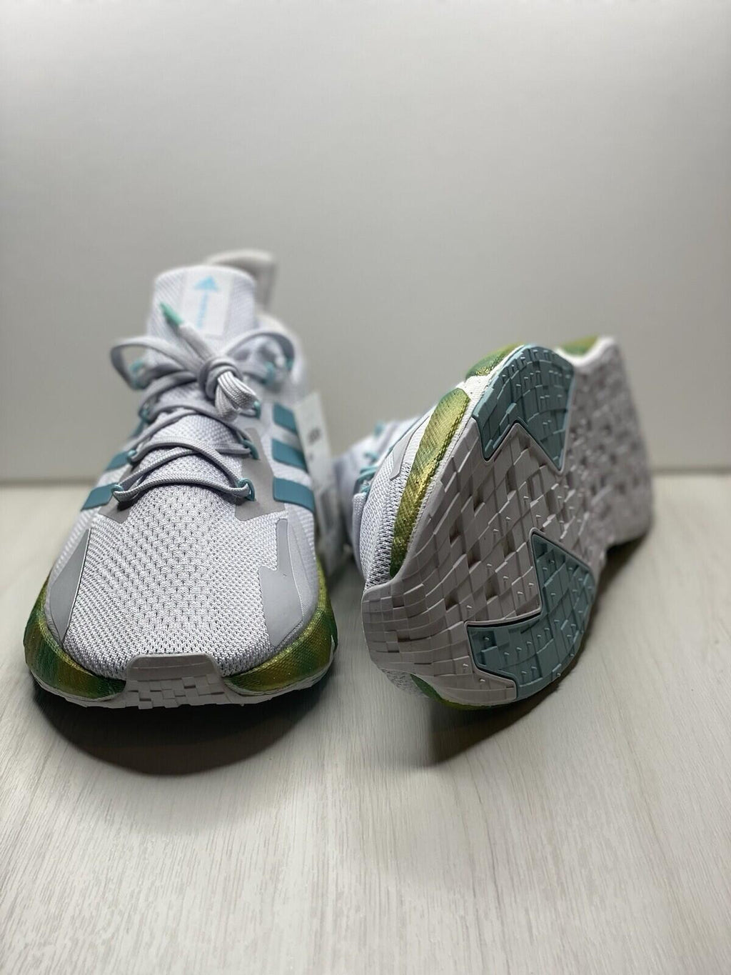 Adidas Men's X9000L4 Boost Running Shoes White / Grey / Blue Spirit Mens Size 13
