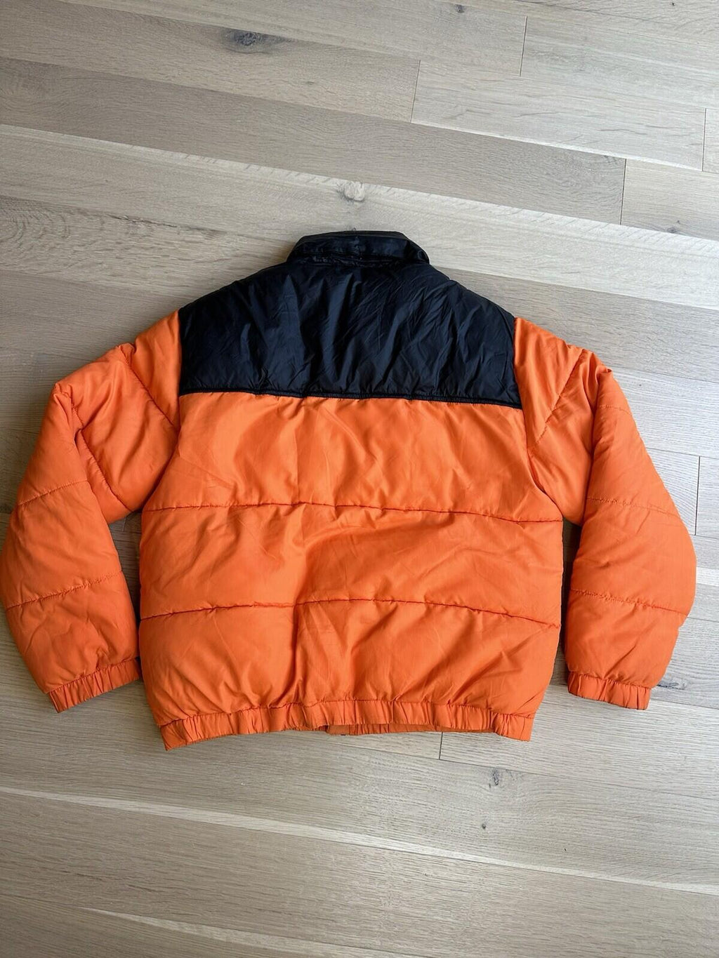 Div. Zero Eight Puffer Jacket Men’s Size Large Orange/ Black