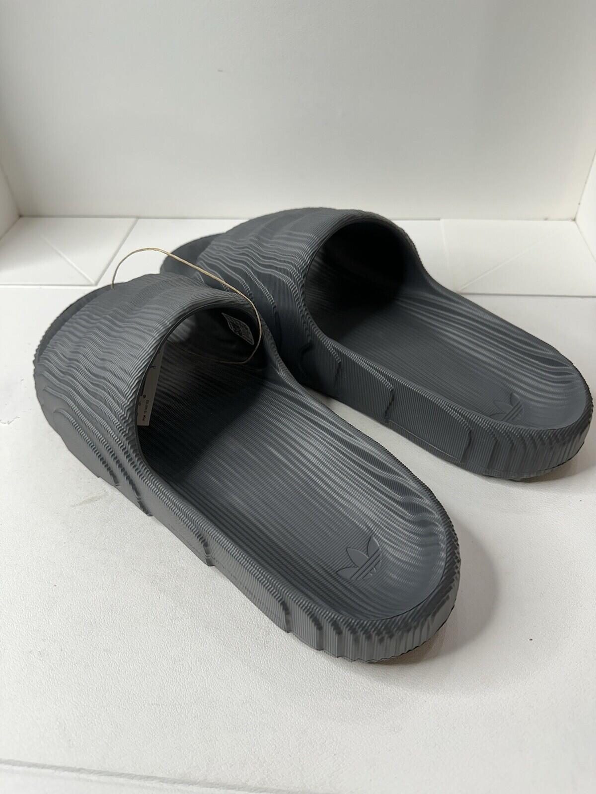 Adidas Adilette 22 slides GREFIV/GREFIV/CBLACKMen’s Size 13 BNIB