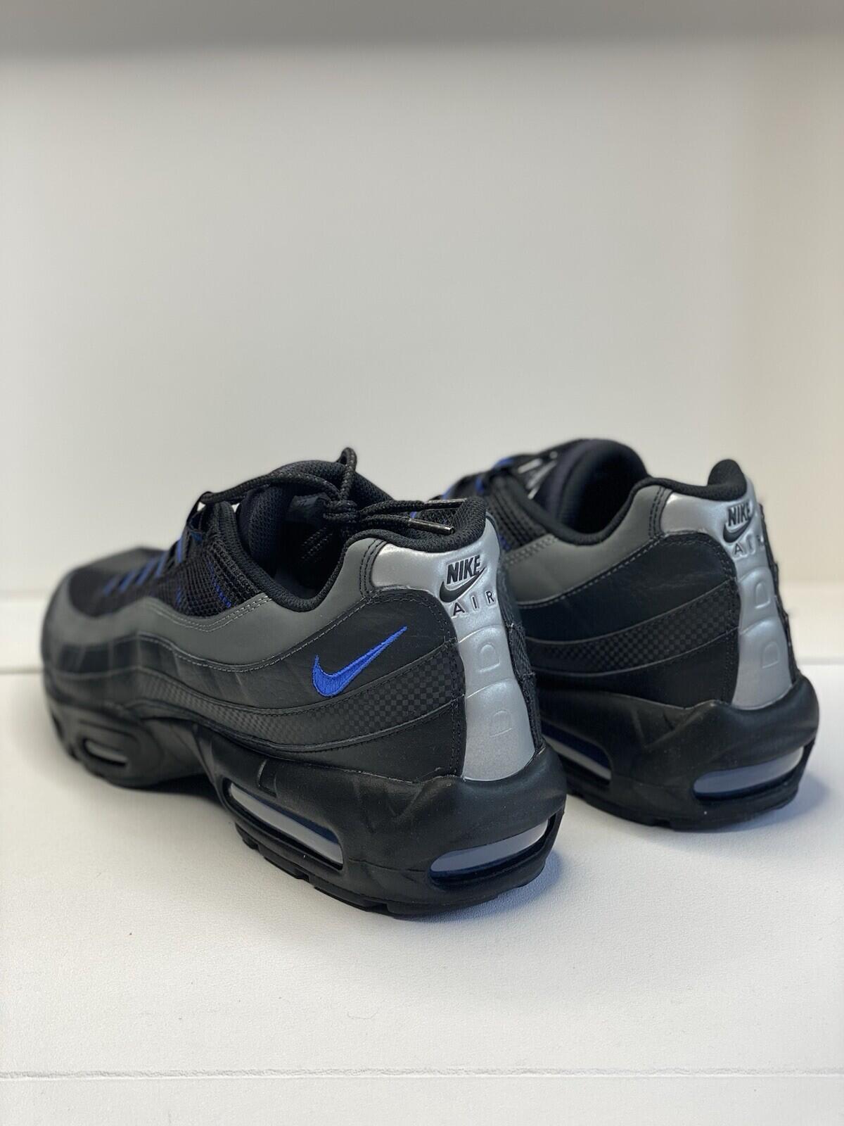 Nike Air Max 95 ‘ Black Royal’ Black/ Royal Blue Grey White Men’s 14