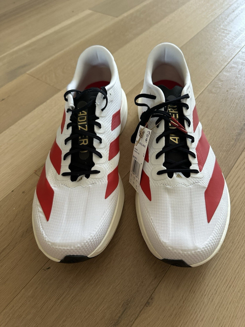 Adidas Adizero EVO SL WOVEN M Size 13 FTWWHT/MCORD/CELAC